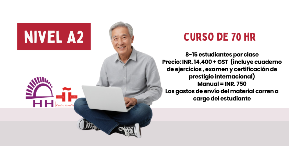clases de espa&ntilde;ol online en vivo A2